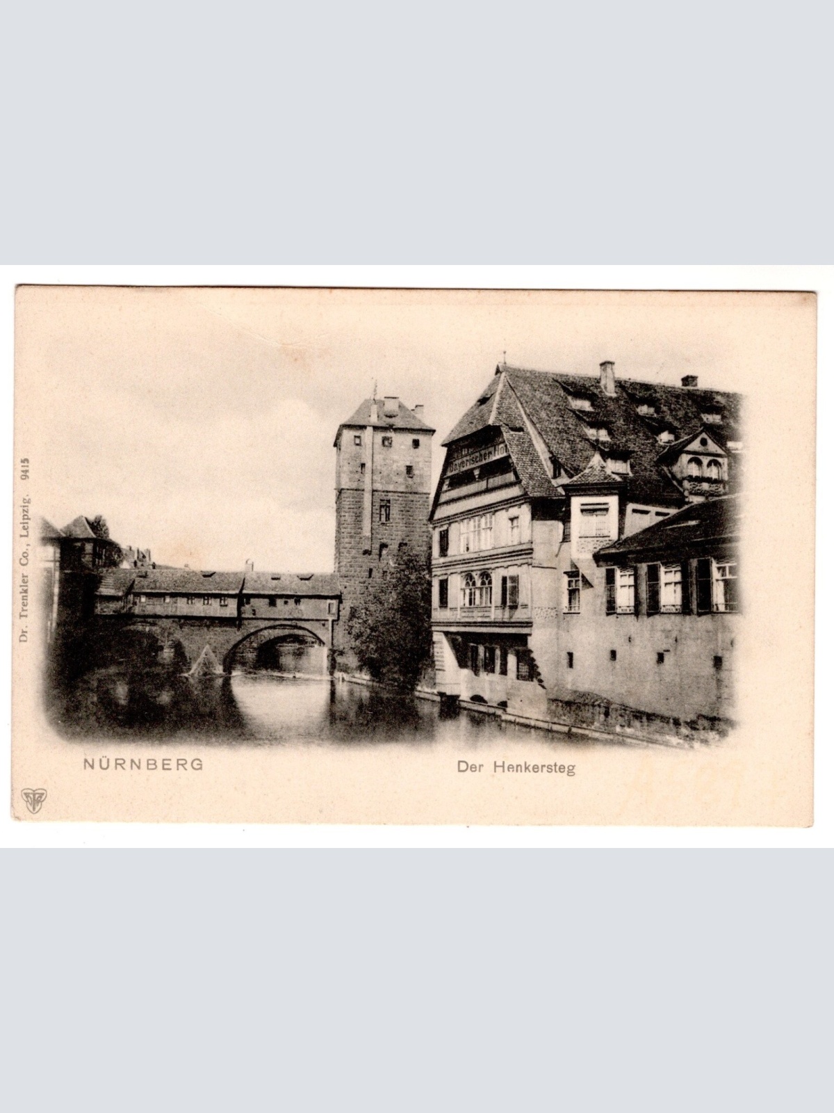 AK, Nürnberg, der Henkersteg, Bayern, Ansichtskarte (S7045)