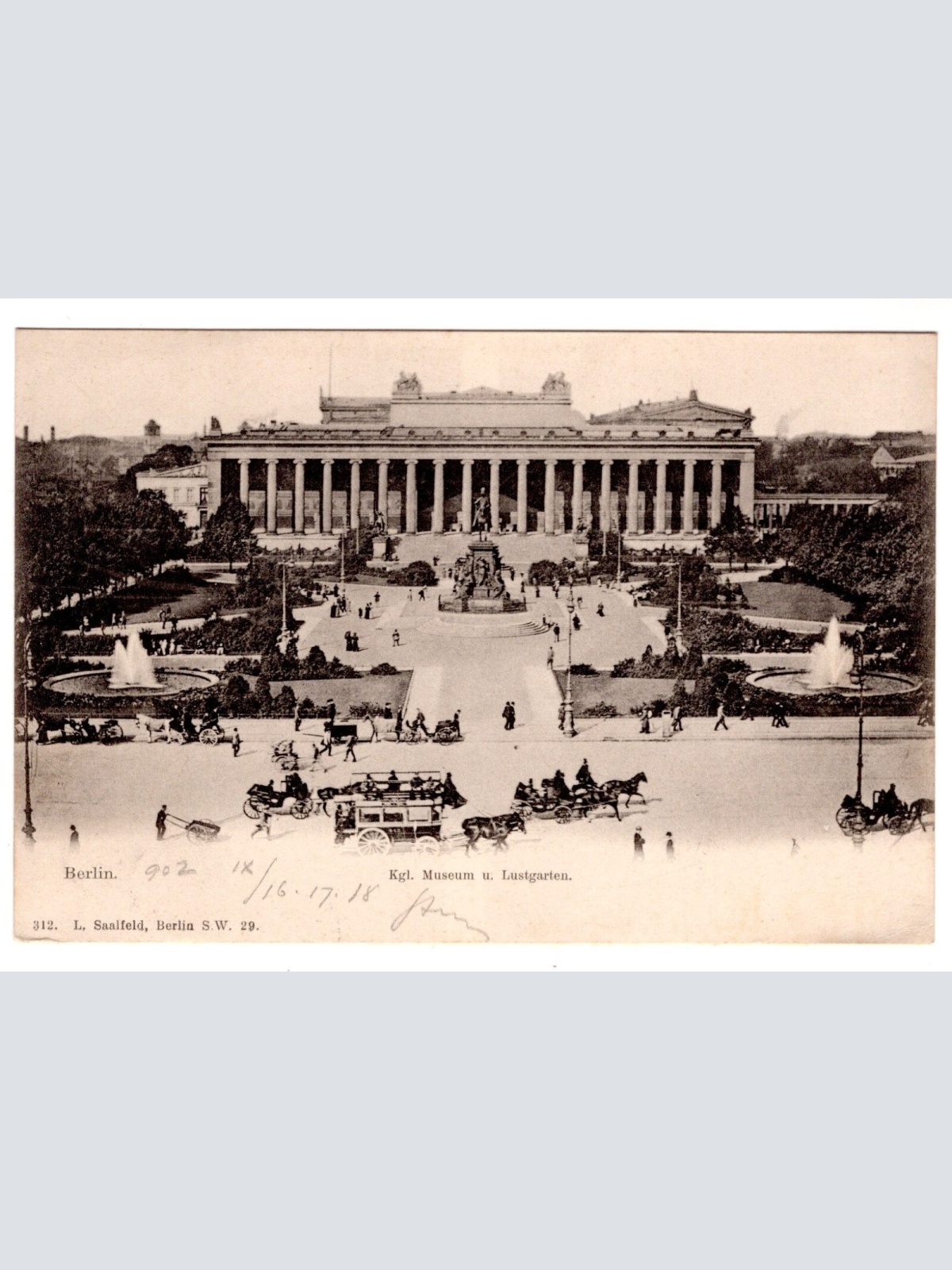AK, Berlin, Kgl. Museum u. Lustgarten, Ansichtskarte (S7051)