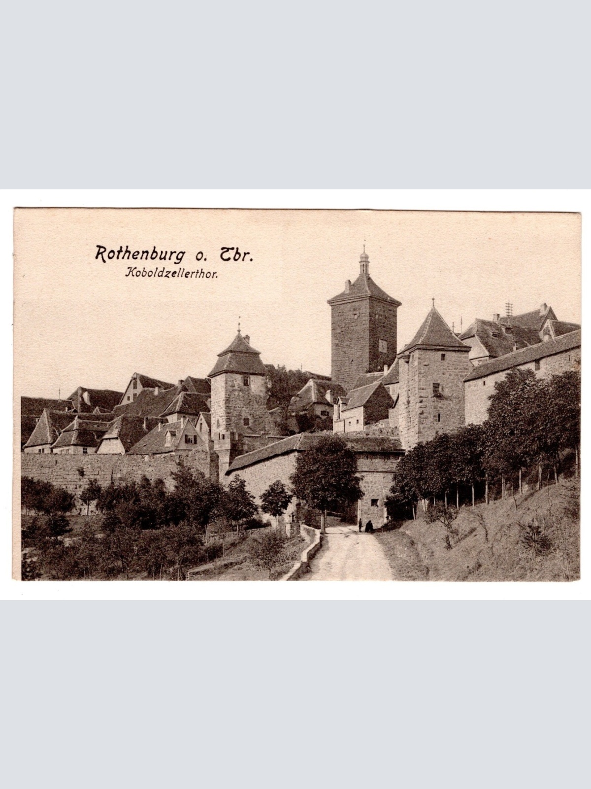 AK, Rothenburg ob der Tauber, Koboldzellerthor, Bayern, Ansichtskarte (S7063)