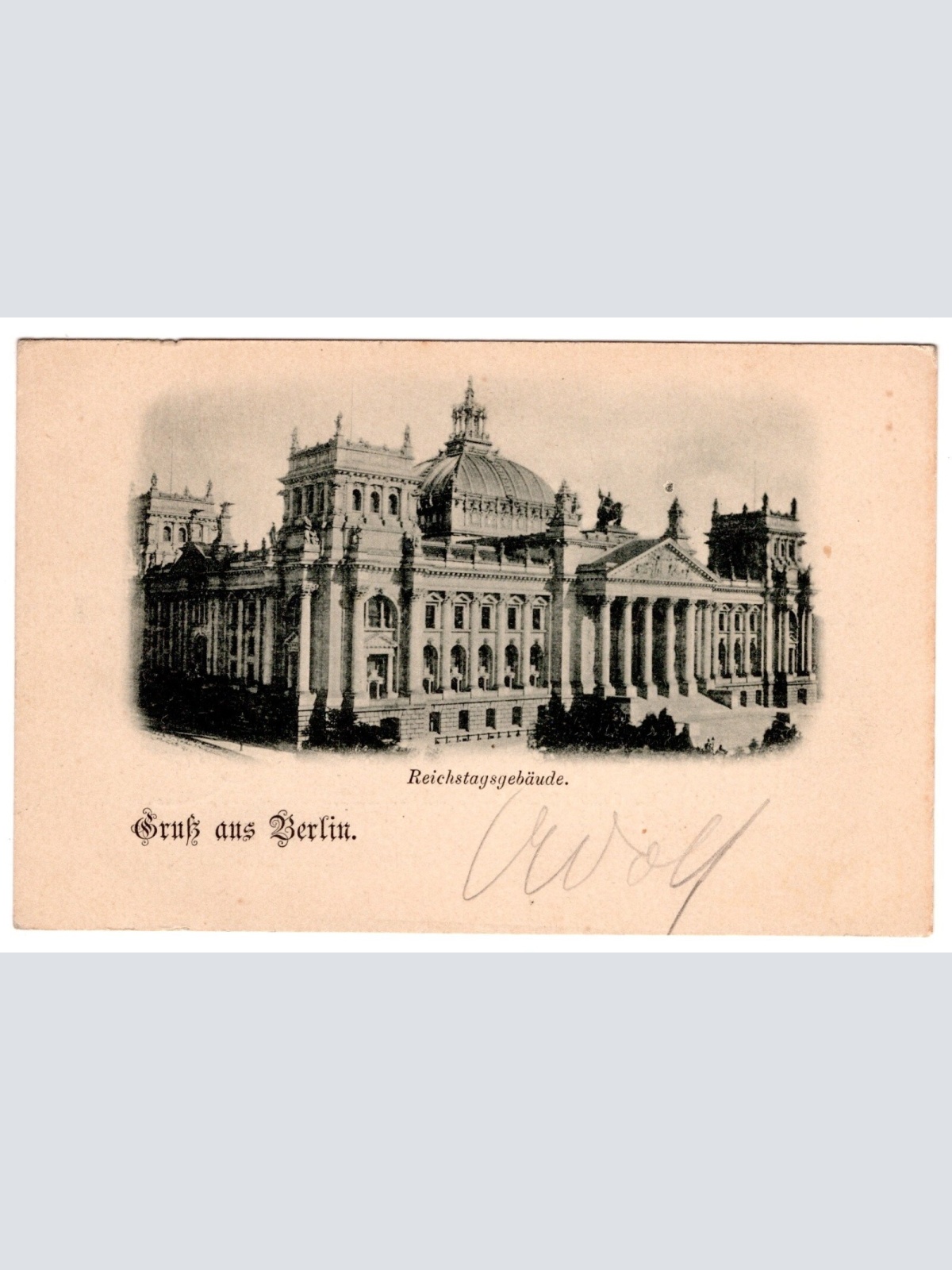 AK, Gruß aus Berlin, Reichstagsgebäude, Ansichtskarte (S7084)