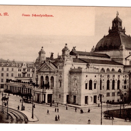 AK, Frankfurt am Main, neues Schauspielhaus, Hessen, Ansichtskarte (S7097)