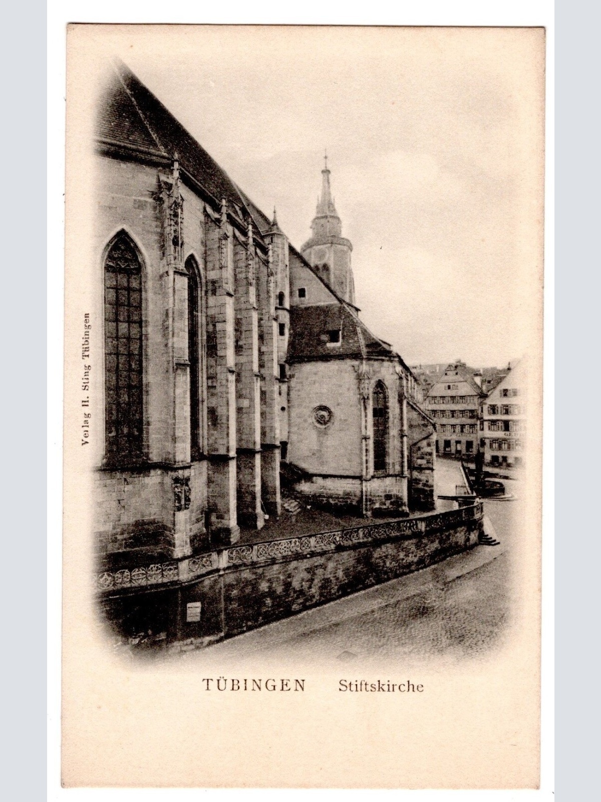 AK, Tübingen Stiftskirche, Baden-Württemberg, Ansichtskarte (S7100)