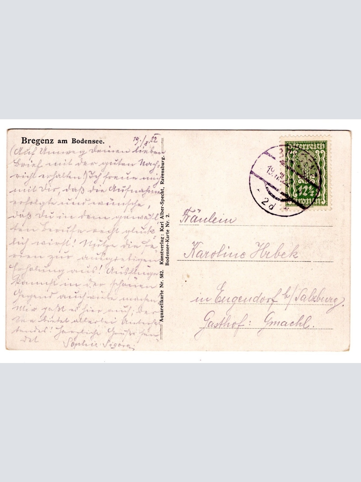 AK, Bregenz am Bodensee, Vorarlberg, Ansichtskarte (S7117)