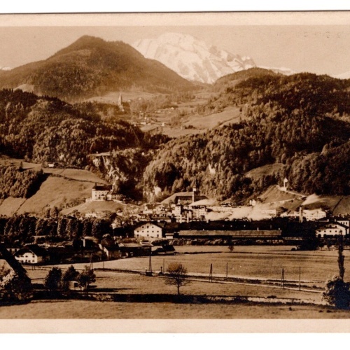 AK, Hallein gegen den Hohen Göll, Salzburg, Ansichtskarte (S7118)