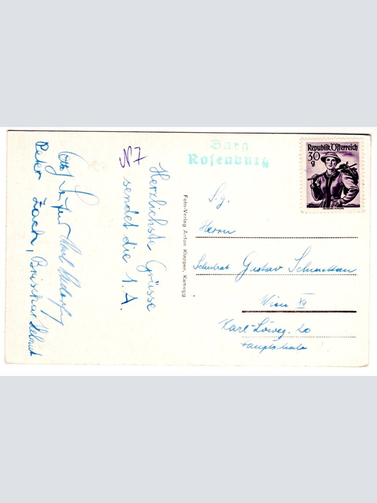 AK, Rosenburg, Kamptal, Niederösterreich, Ansichtskarte (S7153)