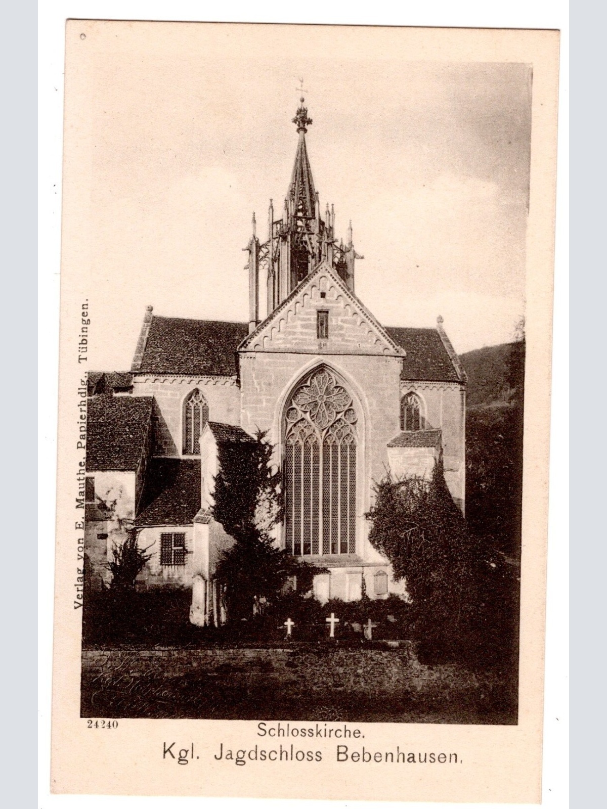 AK, Schlosskirche, Kgl. Jagdschloss, Baden-Württemberg, Ansichtskarte (S7167)