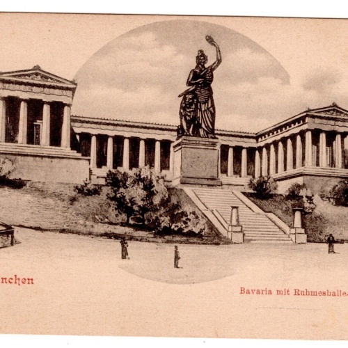 AK, München, Bavaria mit Ruhmeshalle, Bayern, Ansichtskarte (S7218)