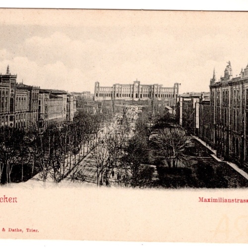 AK, München, Maximilianstraße, Bayern, Ansichtskarte (S7226)