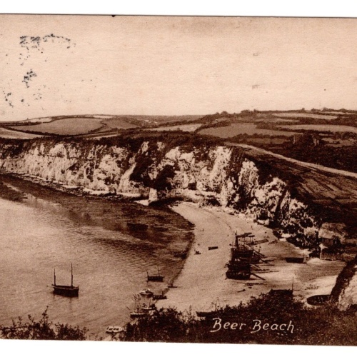 AK, Beer Beach, England, Ansichtskarte (S7259)