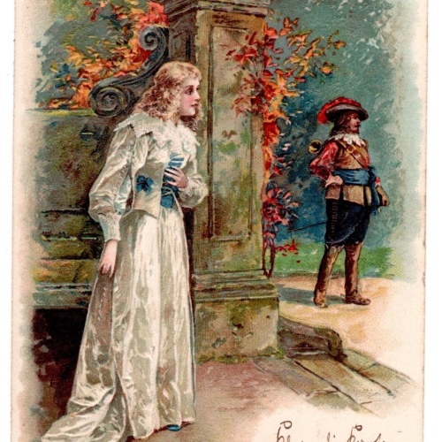 Präge-AK, Wie stolz und sattlich geht er, Wie adelig ist, Ansichtskarte (S7288)