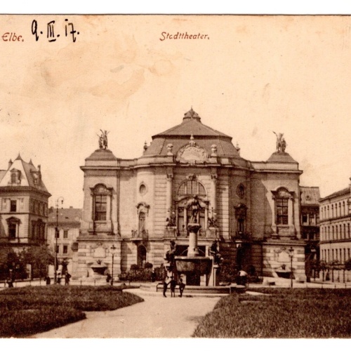 AK, Aussig a. Elbe, Stadttheater, Tschechien, Ansichtskarte (S7295)