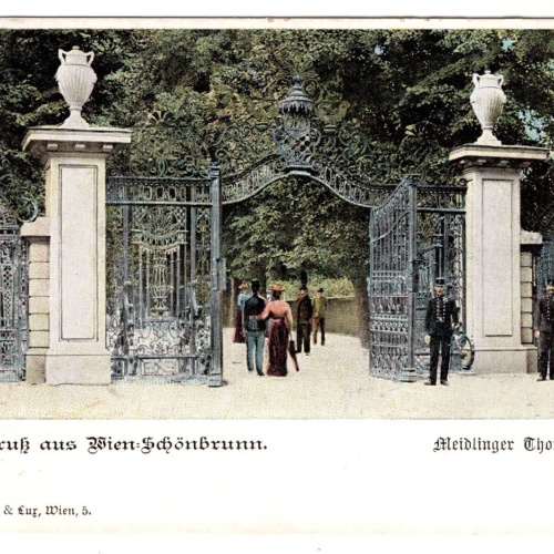 AK, Gruß aus Wien-Schönbrunn, Meidlinger Thor, Wien, Ansichtskarte (S7310)