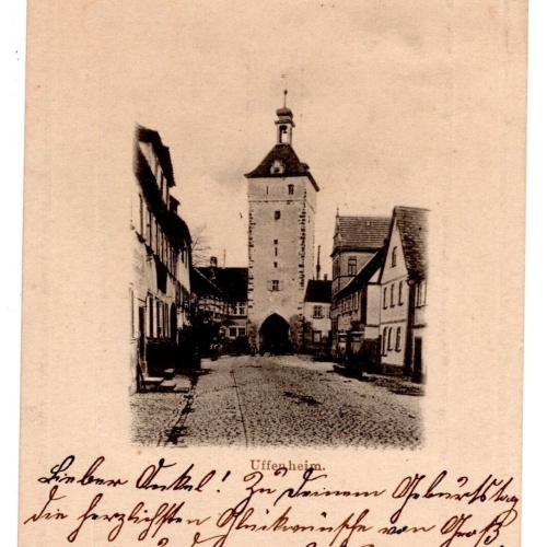 AK, Ansbacher-Thor, Uffenheim, Bayern, Ansichtskarte (S7327)