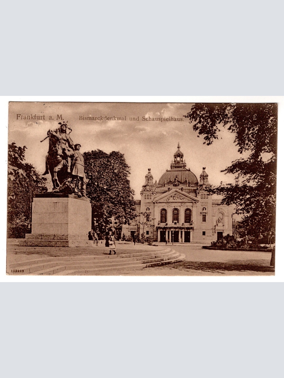 AK, Frankfurt am Main, Bismarckdenkmal, Hessen, Ansichtskarte (S7344)