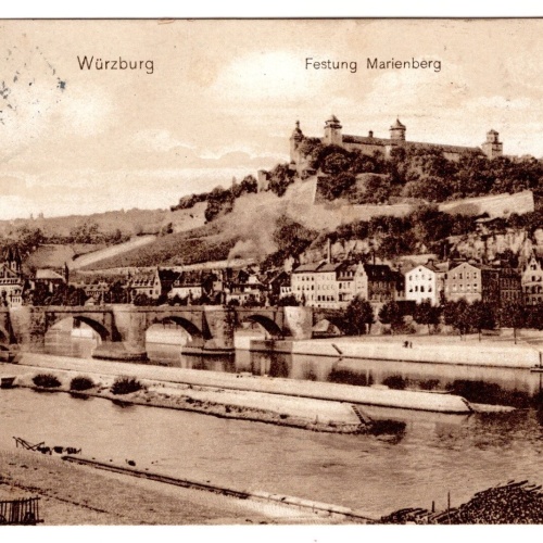 AK, Würzburg, Festung Marienberg, Bayern, Ansichtskarte (S7347)