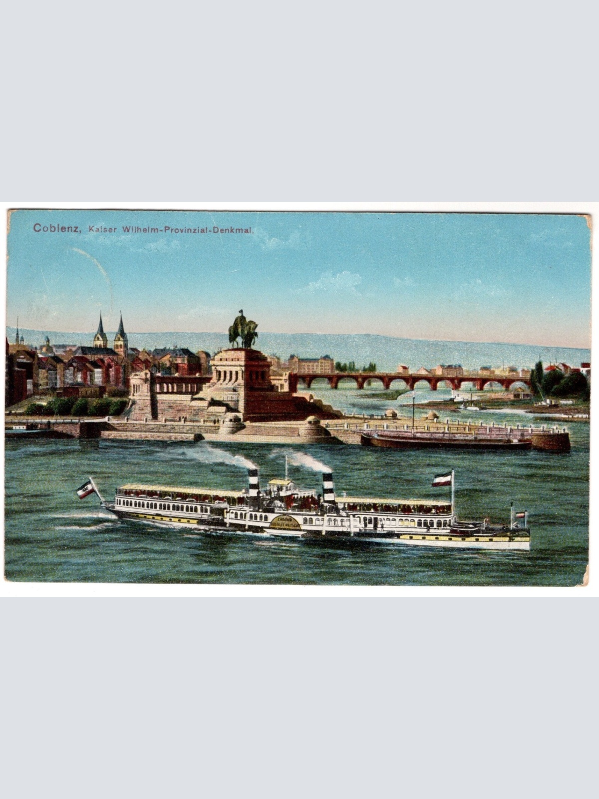 AK, Koblenz, Kaiser Wilhelm Provinzial Denkmal, Ansichtskarte (S7357)