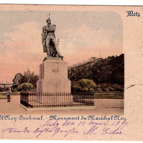 AK, Metz, Marschall Ney-Denkmal, Frankreich, Ansichtskarte (S7367)