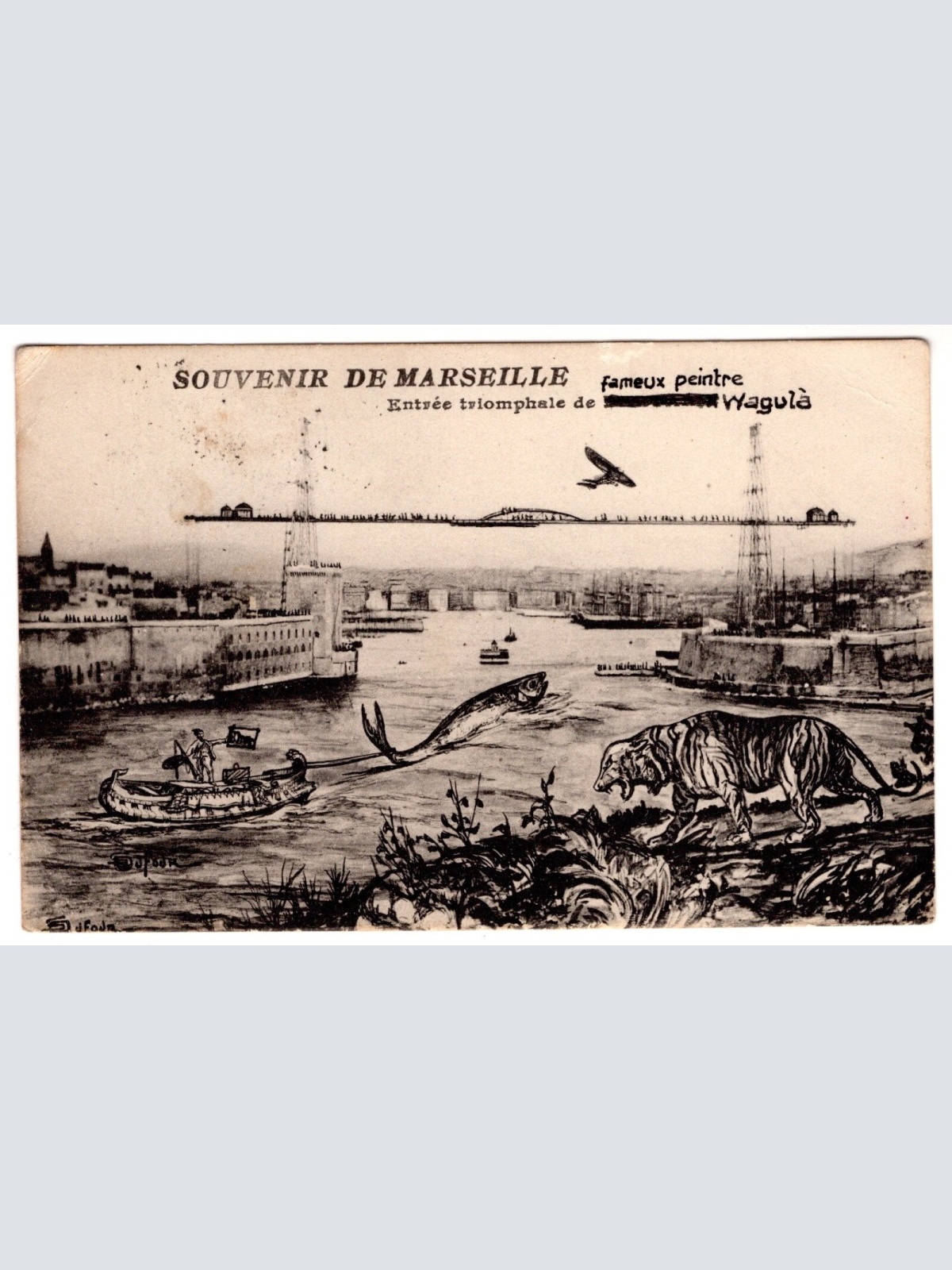 AK, Souvenir de Marseille, Frankreich, Ansichtskarte (S7371)