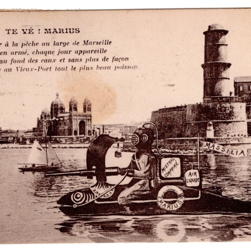 AK, Marseille, Te ve, Marius, Frankreich, Ansichtskarte (S7379)