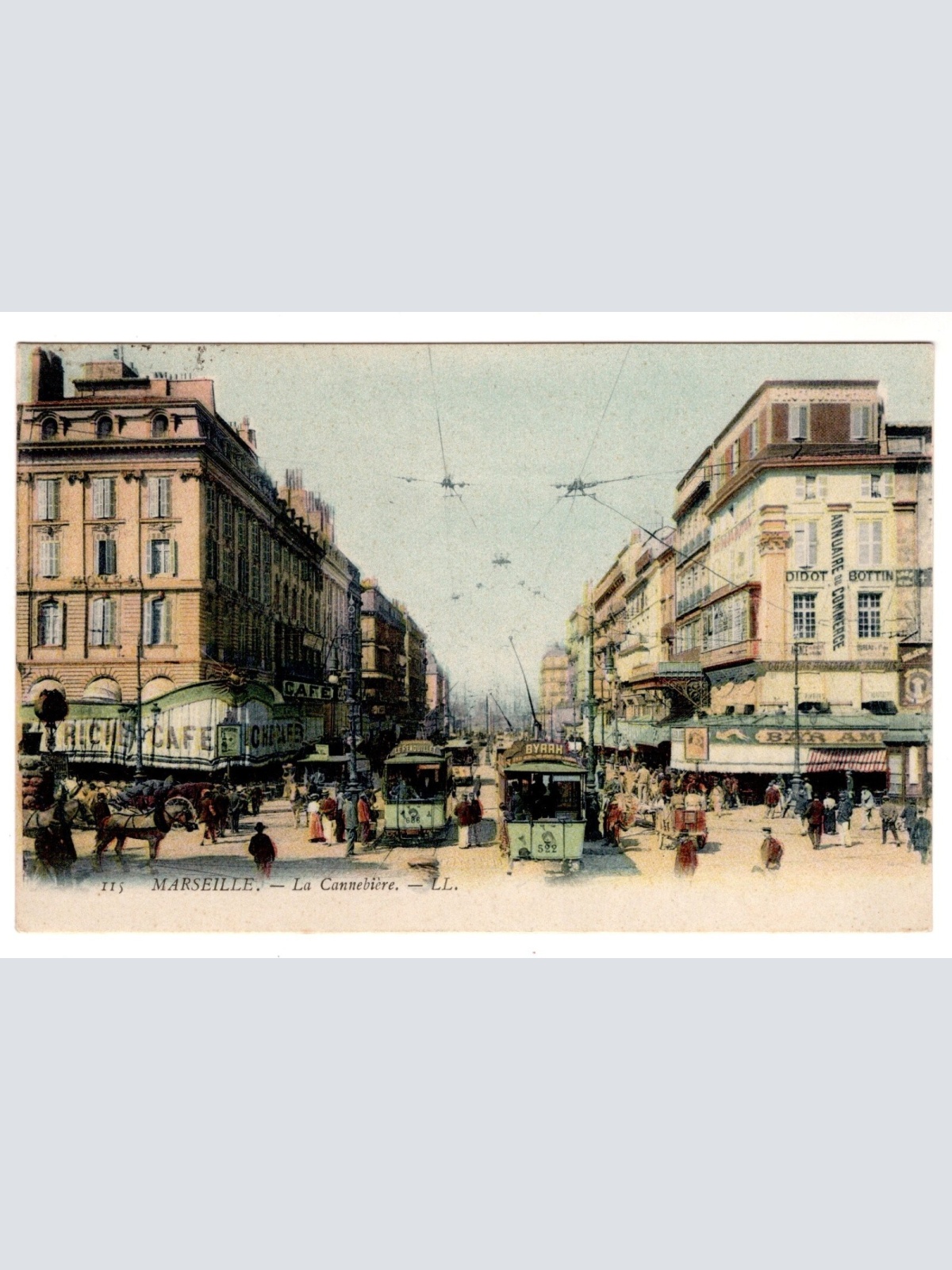 AK, Marseille, La Cannebiere, Frankreich, Ansichtskarte (S7385)