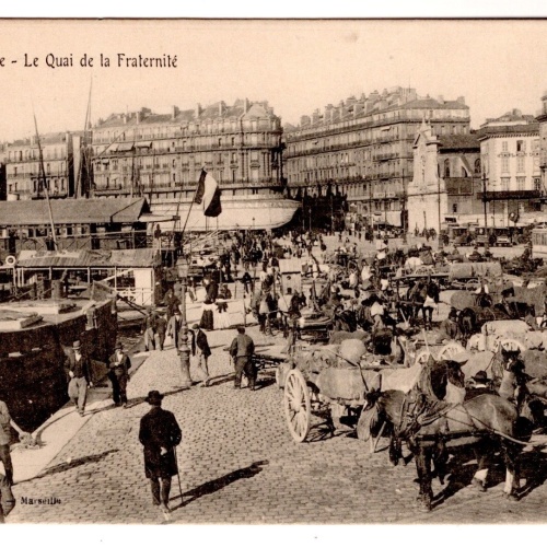 AK, Marseille, Le Quai de la Fraternite, Frankreich, Ansichtskarte (S7387)