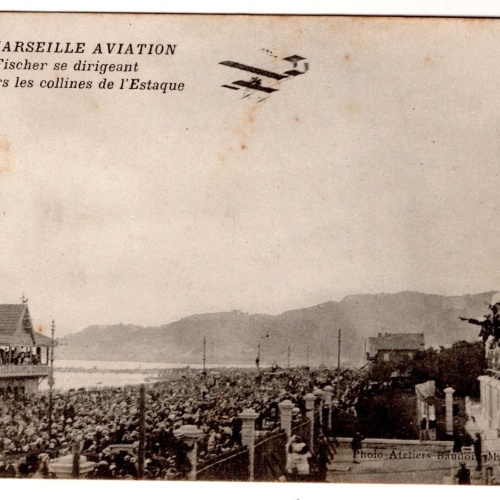 AK, Marseille, Aviation, Fischer se dirigeant, Frankreich, Ansichtskarte (S7398)