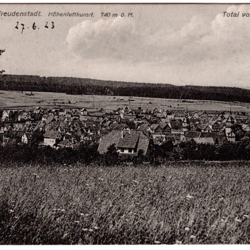 AK, Freudenstadt, Total vom Kienberg, Baden-Württemberg, Ansichtskarte (S7402)