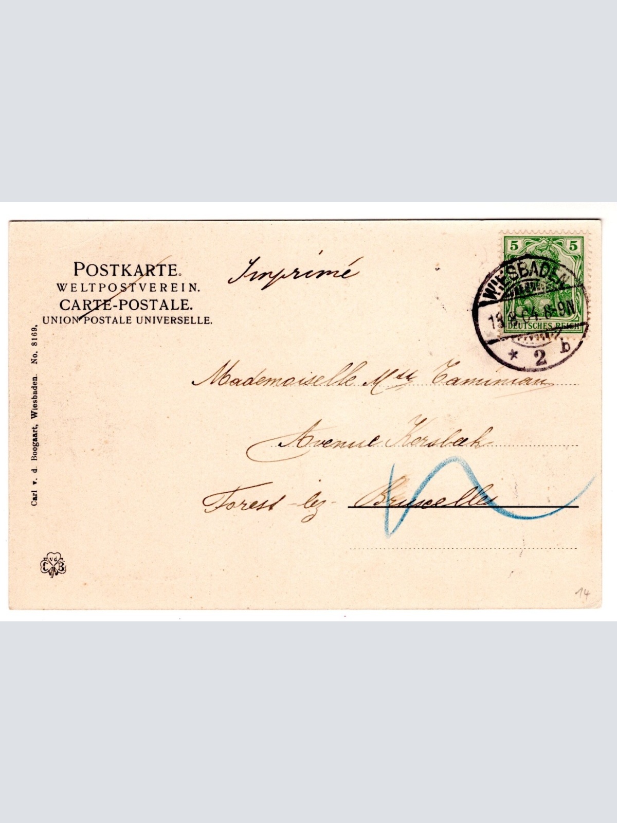 AK, Wiesbaden, Försterhaus, Hessen, Ansichtskarte (S7405)