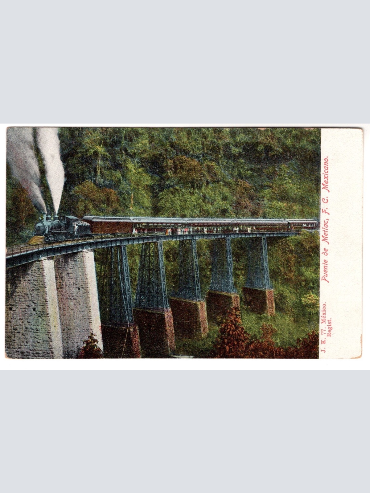 AK, Mexico, Puente de Metlac, F. C. Mexicano, Ansichtskarte (S7420)