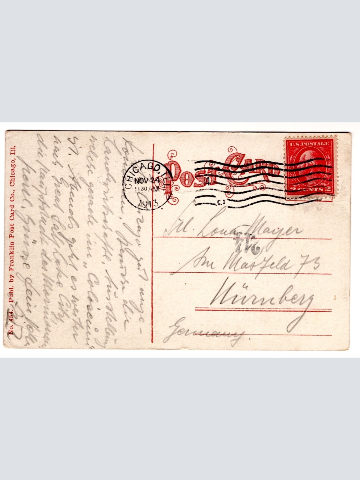 AK, Wabash Ave. and 16th St. Chicago, Ansichtskarte (S7423)