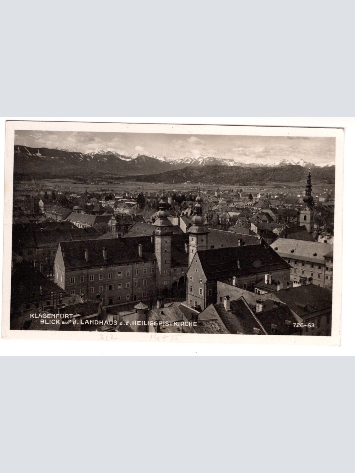 AK, Klagenfurt, Landhaus, Heiliggeistkirche, Kärnten, Ansichtskarte (S7424)