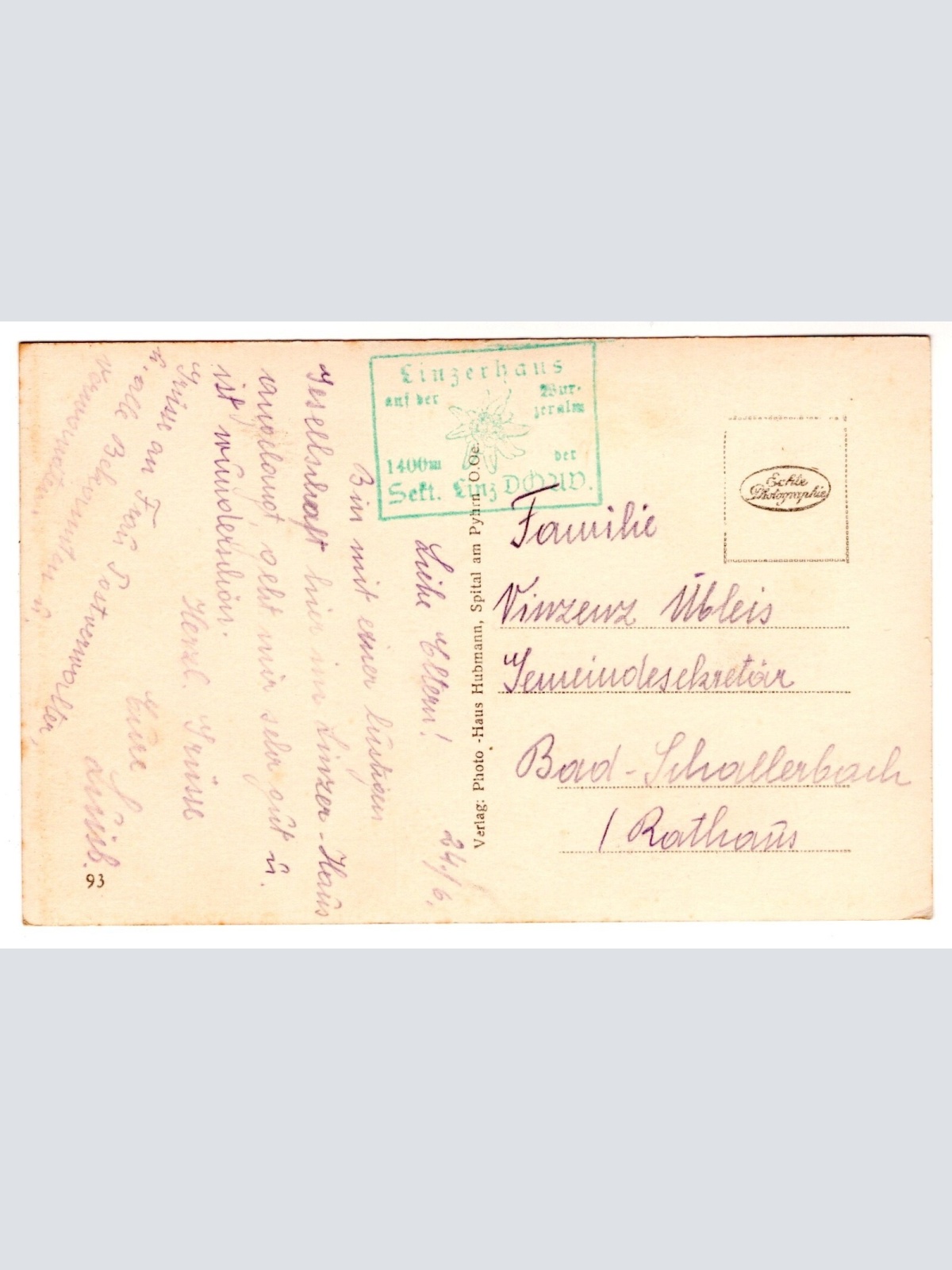 AK, Linzerhaus, Oberösterreich, Ansichtskarte (S7430)