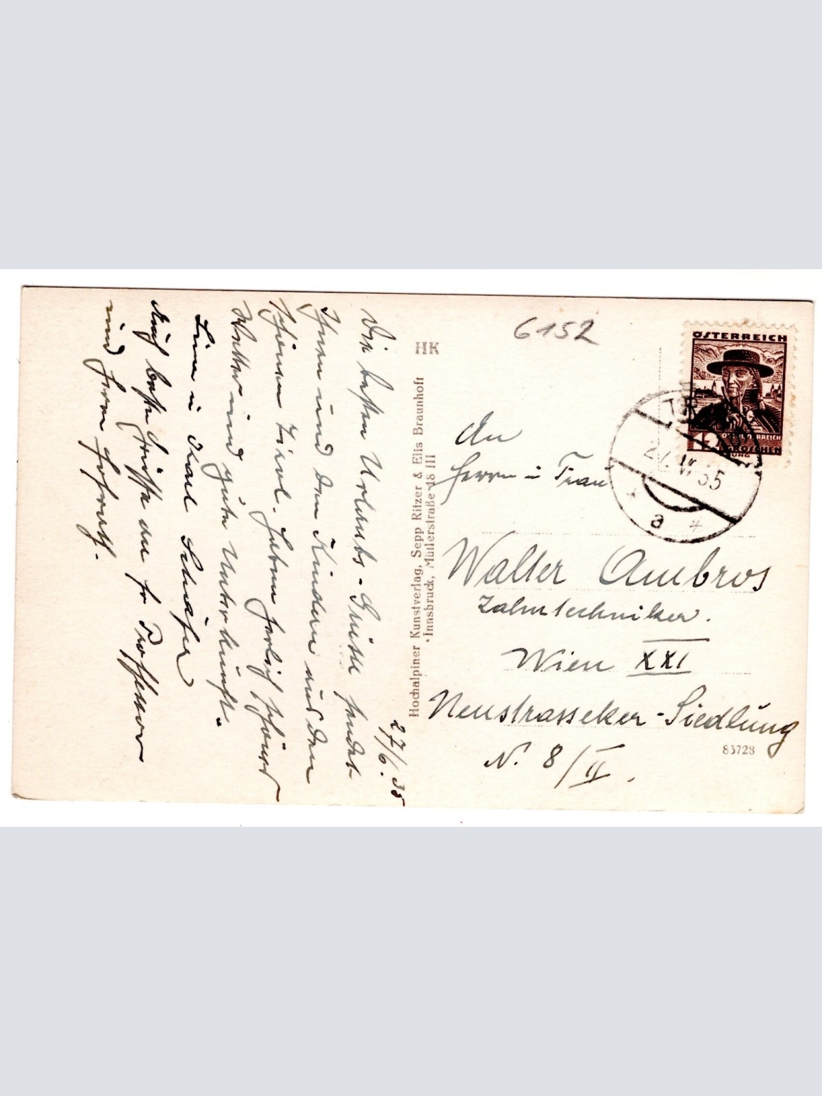 AK, Trins, Gschnitztal, Tirol, Ansichtskarte (S7433)