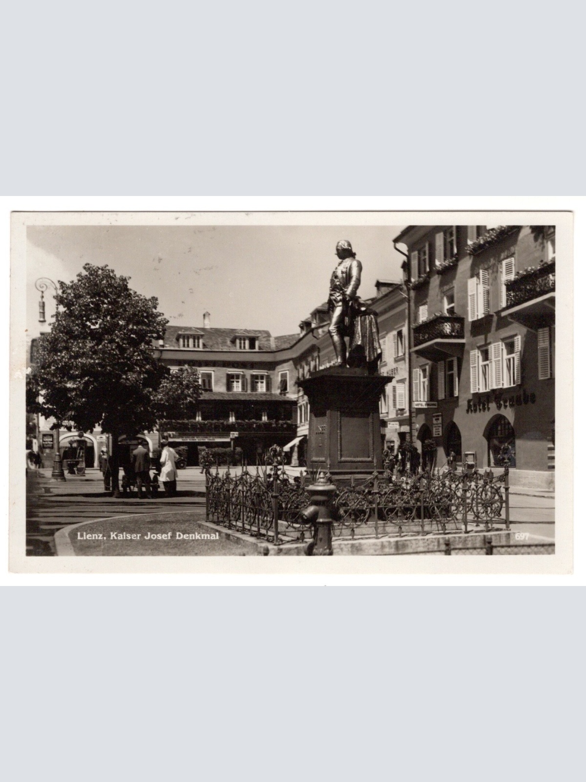 AK, Lien, Kaiser Josef Denkmal, Tirol, Ansichtskarte (S7442)