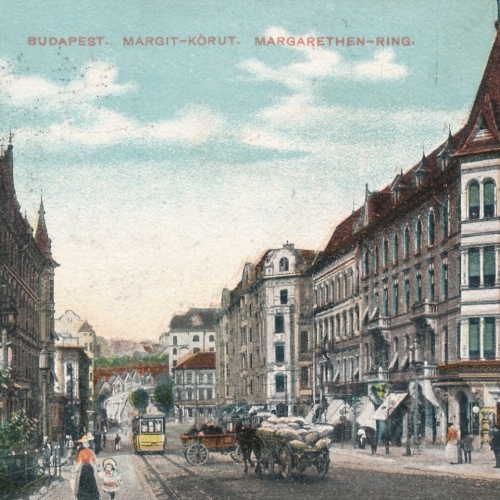 AK aus Budapest Margit Körut Ungarn Ansichtskarte (14582)