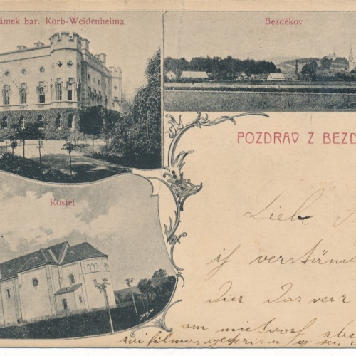 AK aus Bezdekova Tschechoslowakei Ansichtskarte (14347)