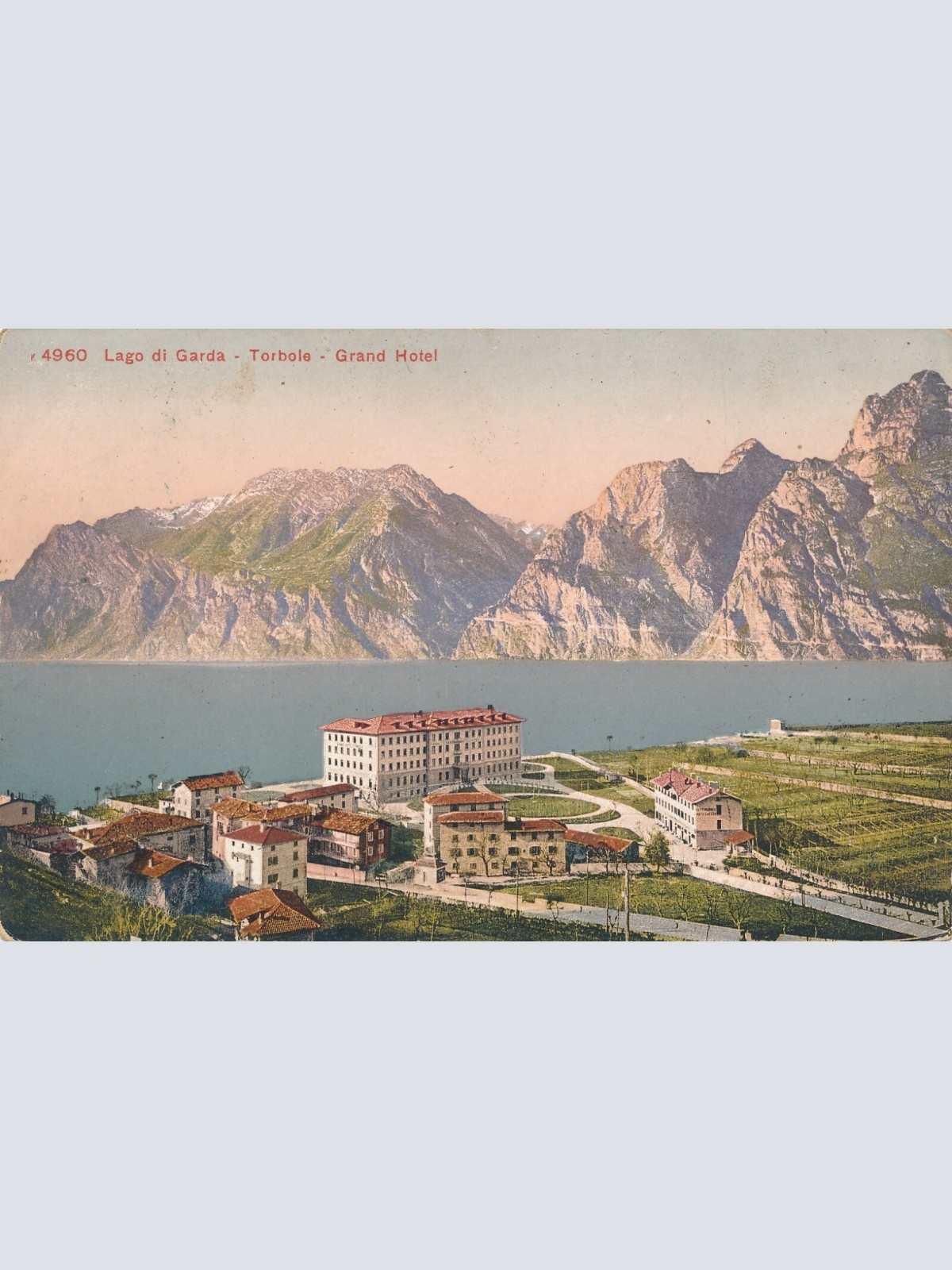 AK aus Lago di Garda Torbole Grand Hotel Italien Ansichtskarte (14562)