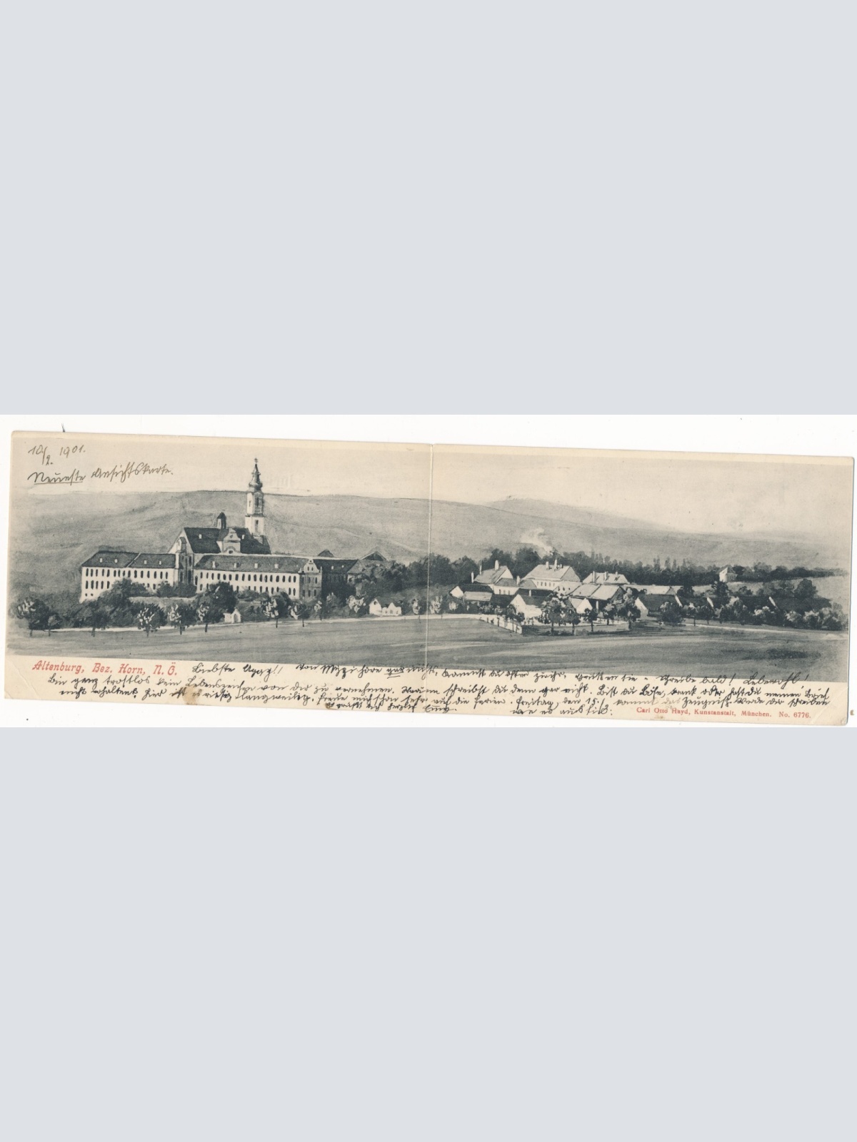 Doppelkarte aus Altenburg Bez Horn Niederösterreich Ansichtskarte (14639)