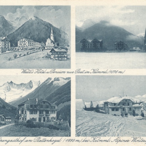 AK Walts Alpengasthof am Plattenkogel bei Krimmel Salzburg Ansichtskarte (14638)