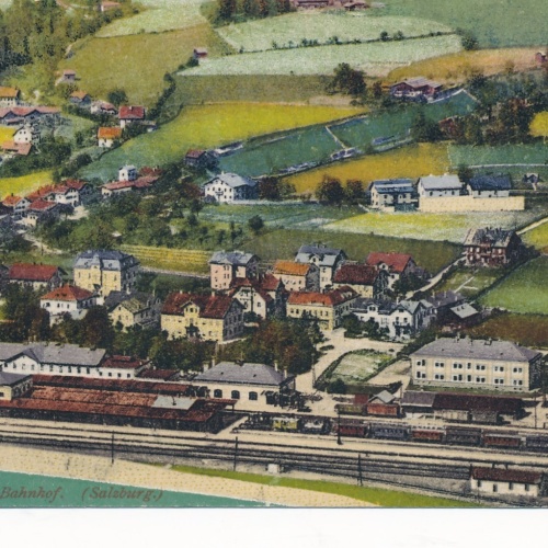 AK aus Bischofshofen Bahnhof Salzburg Ansichtskarte (14637)