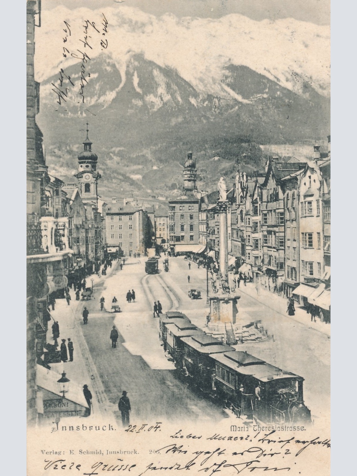 AK aus Innsbruck Maria Theresienstrasse Tirol Ansichtskarte (14770)
