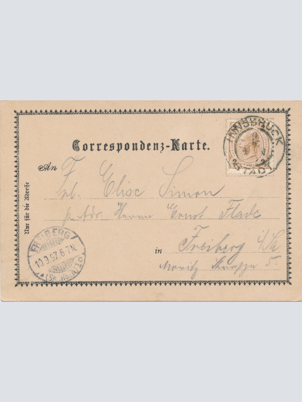 AK gruss aus Innsbruck Ansichtskarte (14777)