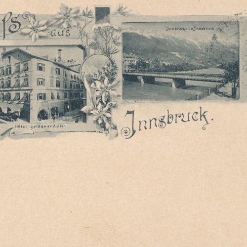 AK gruss aus Innsbruck Hotel Goldener Adler Ansichtskarte (14778)