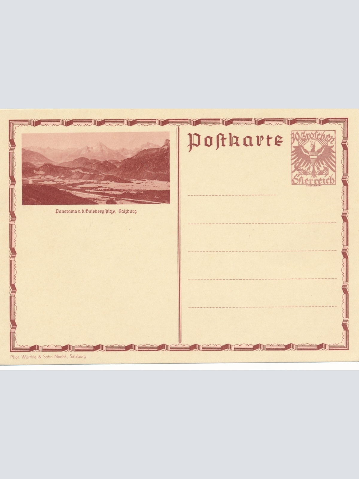 30 Groschn - Bildpost - Karte Gaisbergspitze Salzburg (14781)