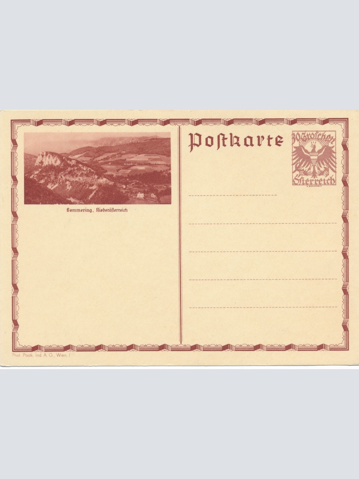 30 Groschn - Bildpost - Karte Semmering Niederösterreich (14783)