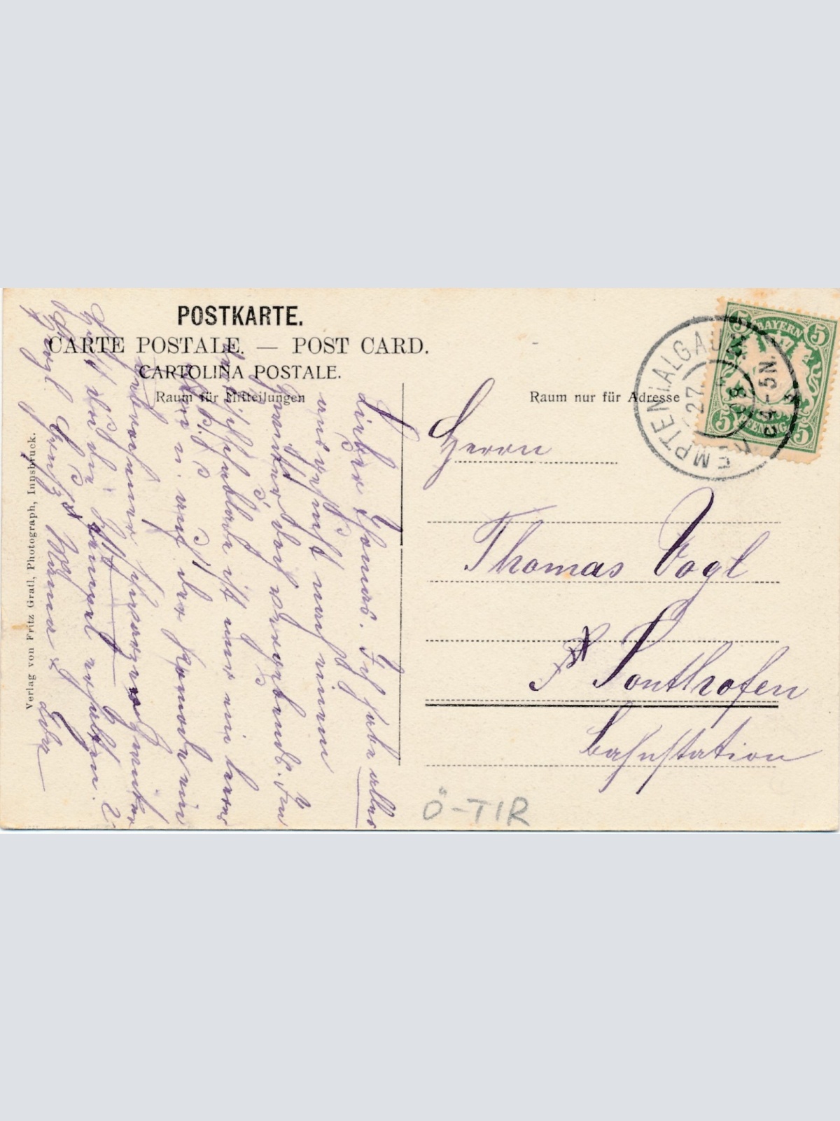 AK aus Mariabrunn bei Innsbruck Tirol Ansichtskarte (14847)