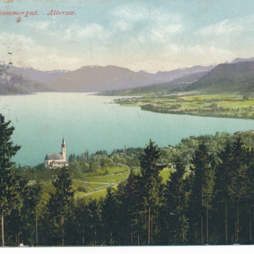 AK vom Attersee Oberösterreich Ansichtskarte (15054)
