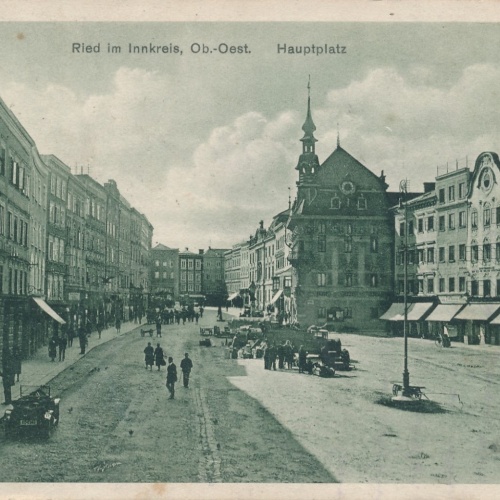 AK aus Ried im Innkreis Hauptplatz Oberösterreich Ansichtskarte (15056)
