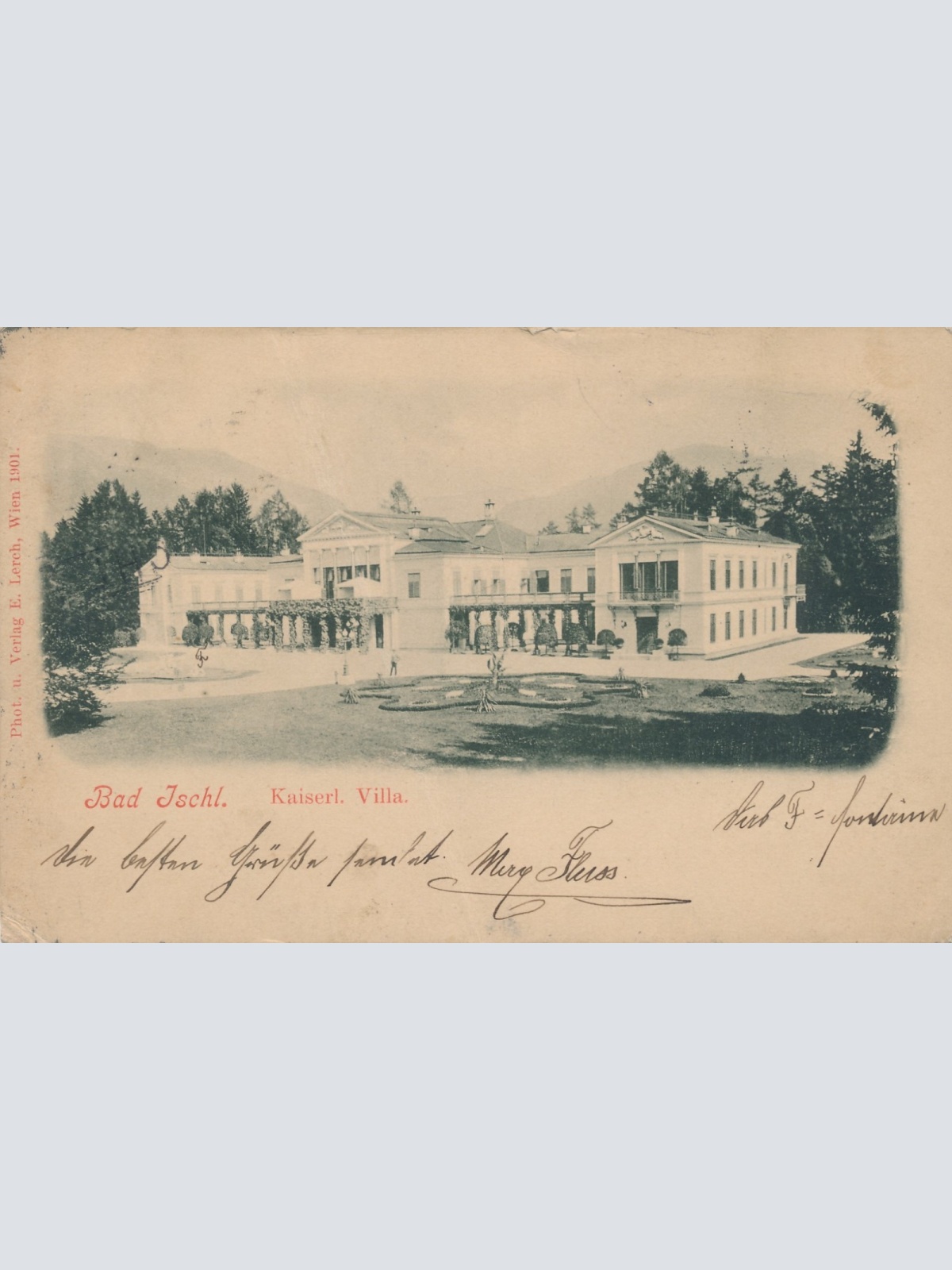 AK aus Bad Ischl Kaiserl. Villa Oberösterreich Ansichtskarte (15085)