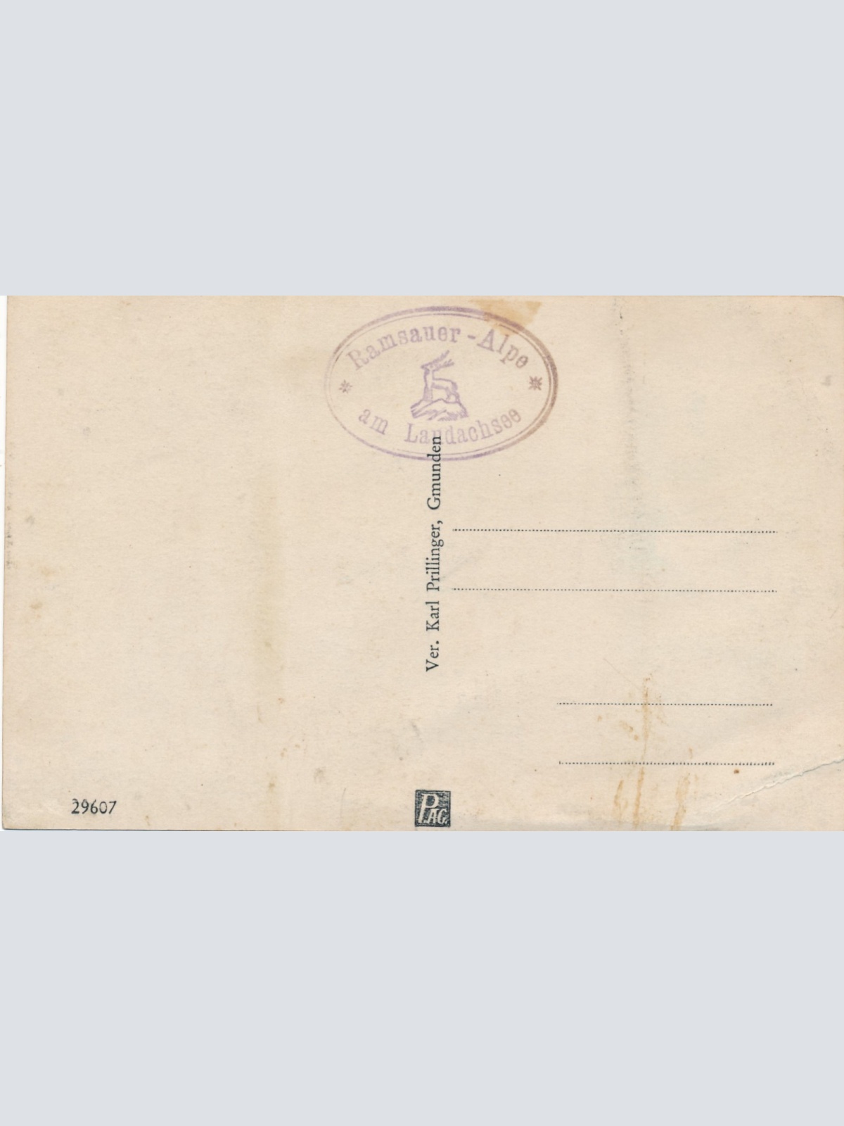 AK von der Ramsaueralm mit Laudachsee Oberösterreich Ansichtskarte (15112)